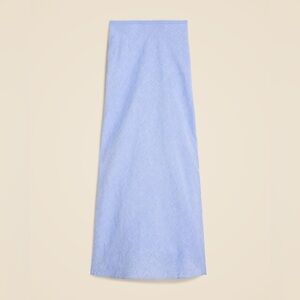 J Crew Gwyneth skip skirt in linen, French blue